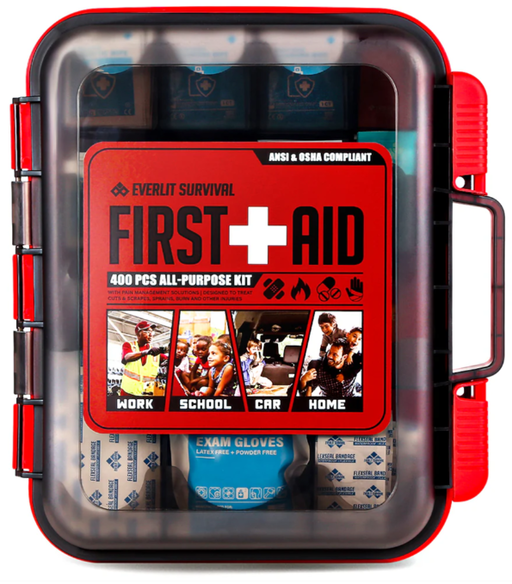 BOTIQUÍN DE PRIMEROS AUXILIOS MULTIPROPÓSITO - 400 PIEZAS 