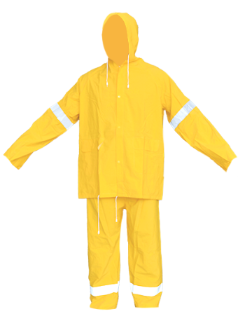 Impermeable PVC con reflejante 